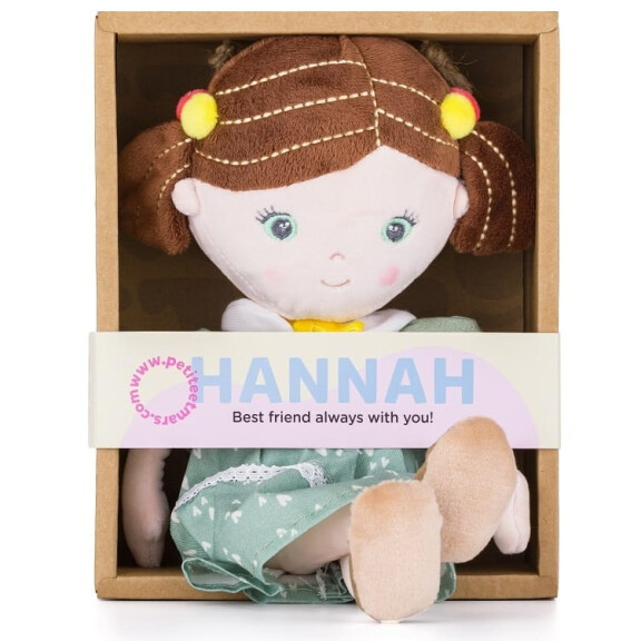 Petite&Mars Pluszowa laleczka przytulanak szmaciana Hannah 0+ 35 cm