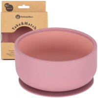 Petite&Mars Silikonowa miseczka z przyssawką Take&Match Dusty Rose