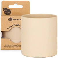 Petite&Mars Kubek silikonowy dla dziecka 200 ml / Desert Sand