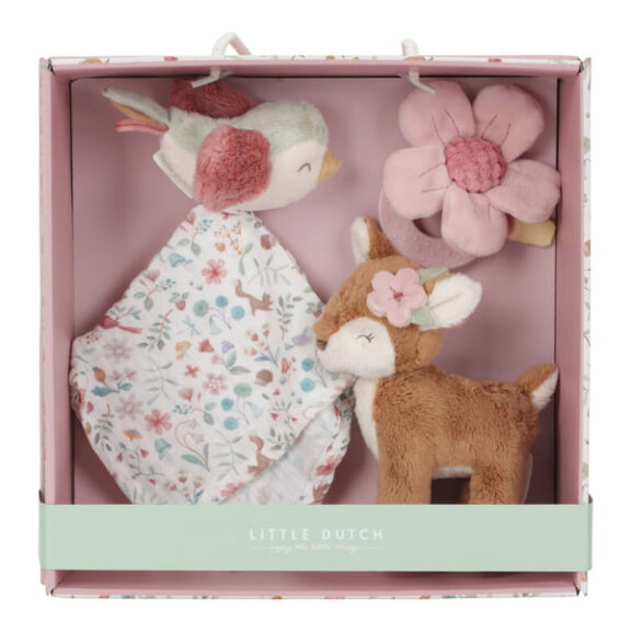 Little Dutch Zestaw prezentowy grzechotka przytulanka Fairy Garden 0+