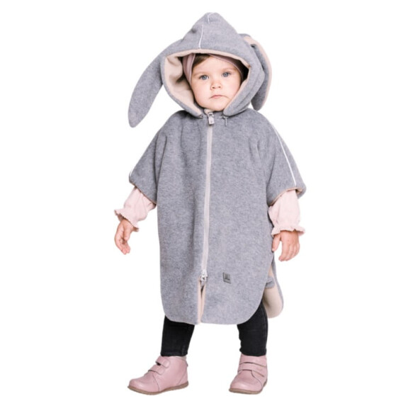 Patulove ponczo samochodowe dla dzieci roz. M 2-5 lat / Bunny Beige