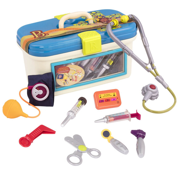 B.Toys Walizeczka z zestawem akcesoriów lekarskich Zestaw lekarski 18M+