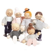 Le Toy Van Rodzina lalek laleczki do domków figurki zabawka dla dzieci 3+