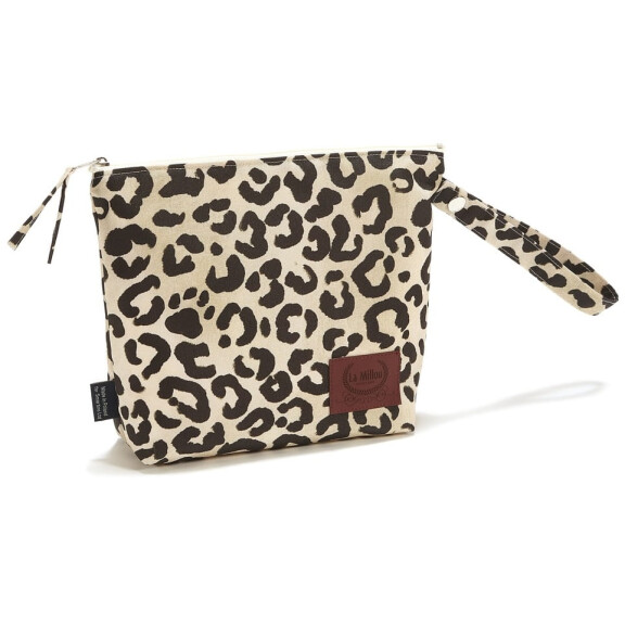 La Millou kosmetyczka wodoodporna roz. S szaszetka / Leopard Cream