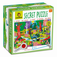 ludattica SECRET PUZZLE – puzzle z TAJEMNICĄ – LAS z lupą