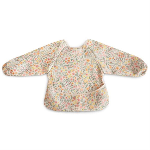 Mushie Śliniak z Długim Rękawem , FARTUSZEK – PASTEL BLOOMS