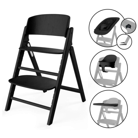 Cybex Click & Fold 4-in-1 krzesełko do karmienia / Stunning Black