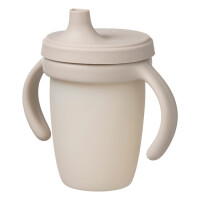B.Box SILIKONOWY KUBEK Z USTNIKIEM I UCHWYTAMI 240ML LATTE