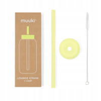 MUUKI słomka do butelek Lounge Straw+CAP SUNNY LEMONADE 720 ml