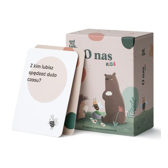 Gra karciana And We Talk O nas kids Pytania dla młodszej generacji 5+