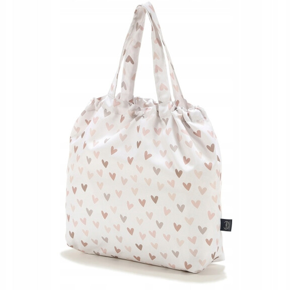La Millou Torba Shopper Bag uniwersalna torba na ramię / Heartbeat Beige