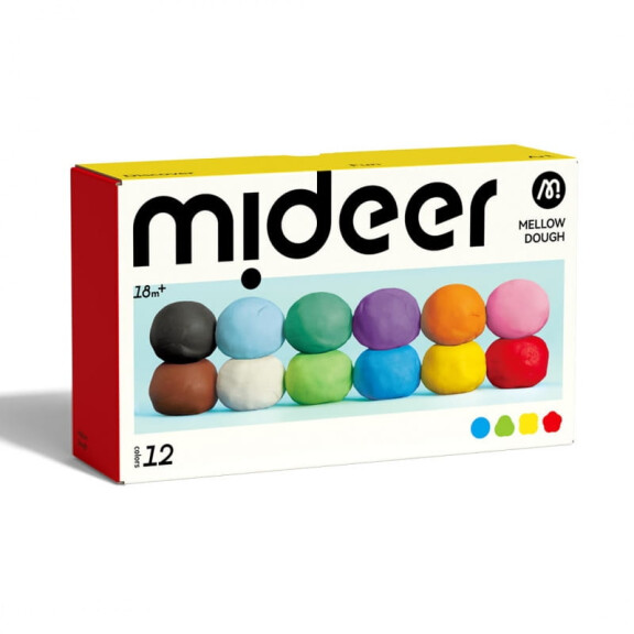 Mideer Ciastolina (12 kolorów) zestaw artystyczny