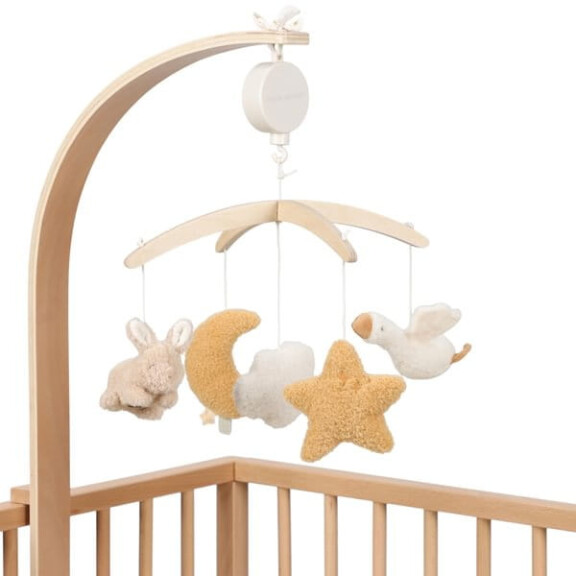 Little Dutch Drewniana karuzela do łóżeczka Newborn Naturals FSC