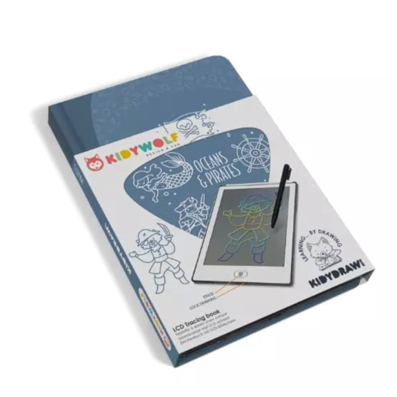 Kidywolf Kidydraw Mini Podświetlany tablet do rysowania -Ocean i piraci