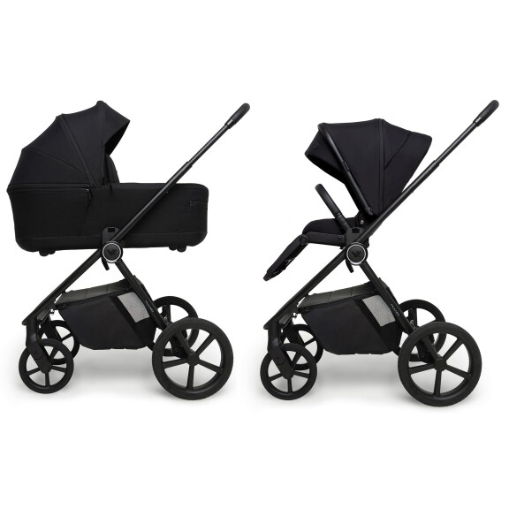 Muuvo One wózek dziecięcy zestaw 2w1 + akcesoria / Negro