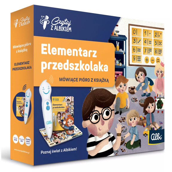 Czytaj z Albikiem Albi Zestaw Elementarz przedszkolaka książka + pióro 3+