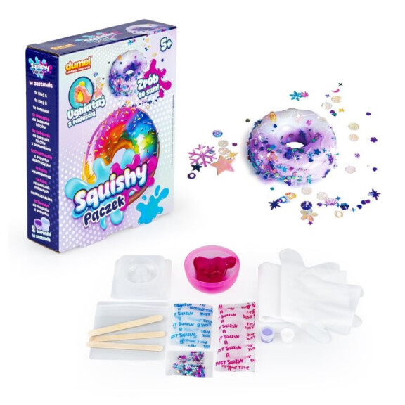 Dumel Squishy Pączek zestaw masy plastycznej 5+
