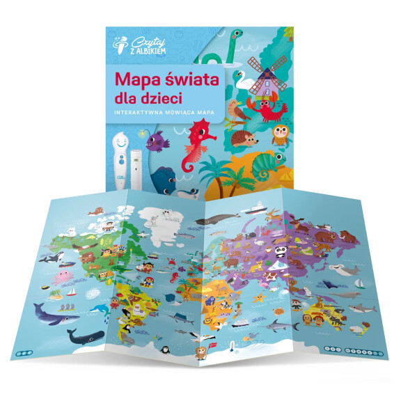Albi Mapa świata dla dzieci 4+ Odkrywcy i wynalazcy Czytaj z albikiem