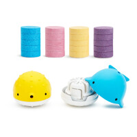 Munchkin Color Buddies Zabawki i kolorowe pastylki do kąpieli