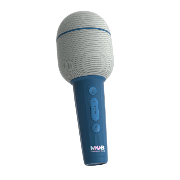 MOB Mikrofon Micro GROOVY karaoke bluetooth niebieski