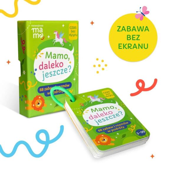 Rozwojowa Mama "Mamo, daleko jeszcze?" - Karty do rozmów i zabaw w podróży