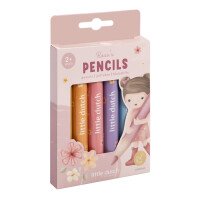 Little Dutch Drewniane, grube kredki Rosa & Friends