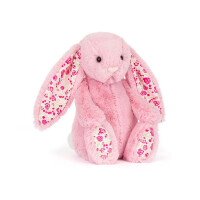 JELLYCAT Maskotka przytulanka Króliczek LUX różowy z Kwiecistymi Uszami 31 cm