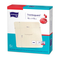 Matopat Tromboguard hemosztatikus kötszer 10x10cm 5 db