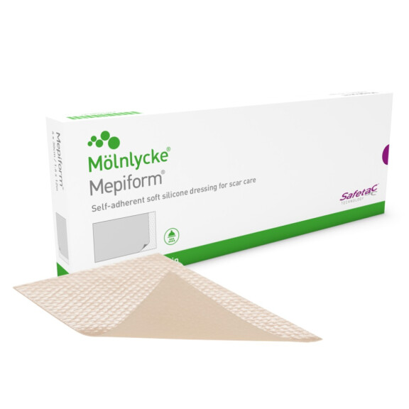 ​ Mölnlycke Mepiform steril, öntapadó szilikon kötszer 5x7.5cm 5 db