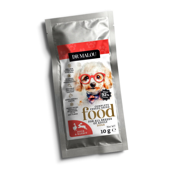 Dr Malou Karma liofilizowana 10g Kaczka z królikiem
