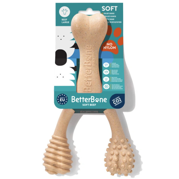 BetterBone Large Soft Beef - gryzak z bezpiecznej celulozy roślinnej