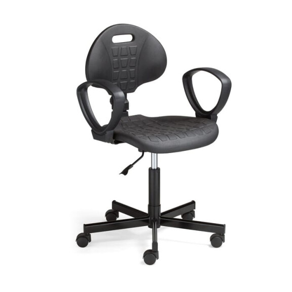 Krzesło warsztatowe NARGO II (NEGRO) GTP steel26 cpt