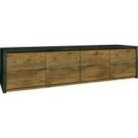 Komoda k4d montana dąb lefkas + smoth grey