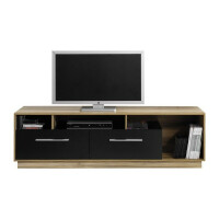 Stolik rtv monsun mn 07 orzech baltimore + czarny