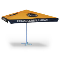 Parasol reklamowy 350 x 350 cm Wydruk sublimacyjny Parasole handlowe Gastronomiczne Ogrodowe