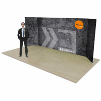 Zestaw ścianek FastFrame 200 x 600 cm z wydrukiem tekstylnym