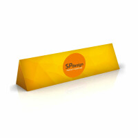 Banda reklamowa Trójkąt z pianki meblowej w pokrowcu 50x50x150 cm