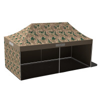 Namiot dla WOJSKA wytrzymały wodoodporny jasne camo 3x6 m
