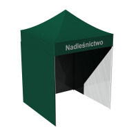 Namiot reklamowy dla NADLEŚNICTWA 2x2 m oficjalny kolor Pantone 3305