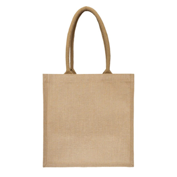 Torba zakupowa juco z szerokim dnem 20 cm LOGO 25 szt.