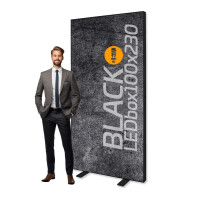 Kaseton Podświetlany LED BLACK 100x230 cm z wydrukiem dwustronnym
