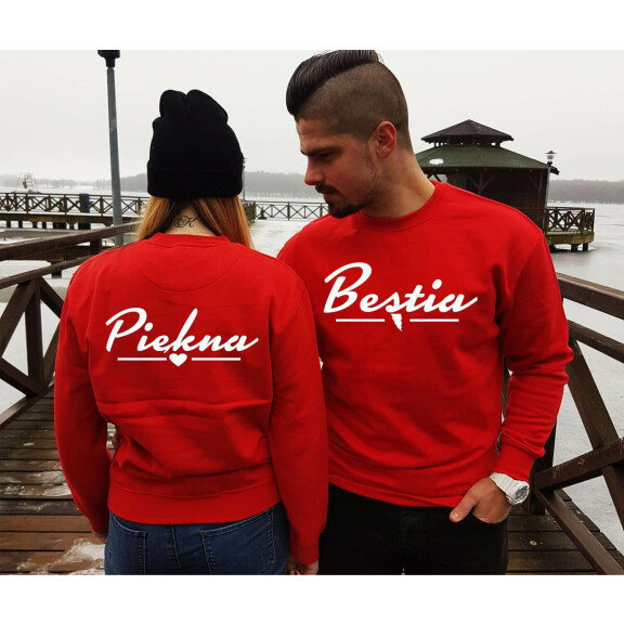 Bluzy dla par Piękna i Bestia