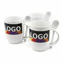Kubek z łyżeczką Spoon FullColor - 20 szt.