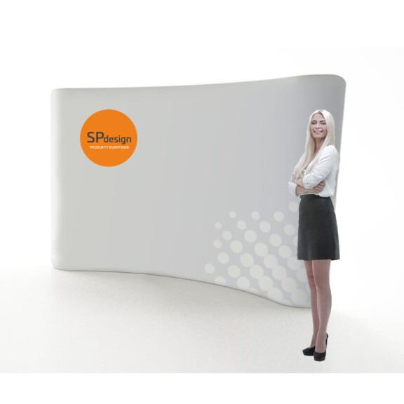 Ścianka ŁUK 400 x 228 cm - materiał tekstylny z zamkiem