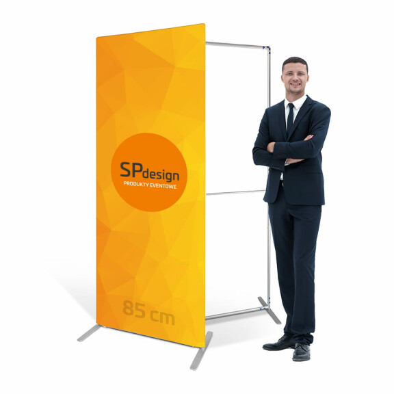 Tekstylny Roll-up 85 cm z wydrukiem sublimacyjnym
