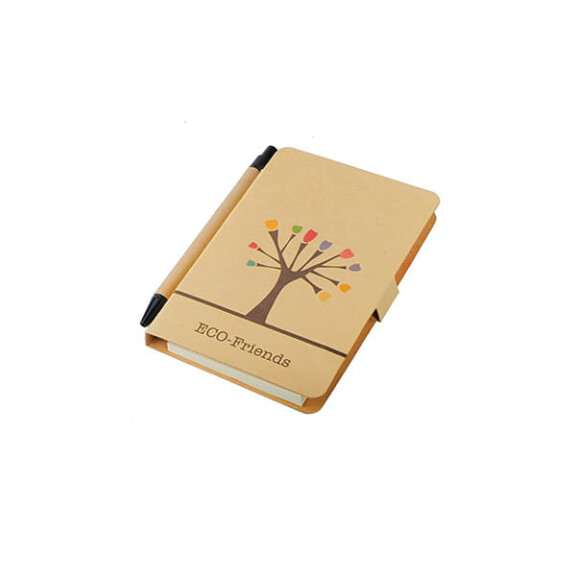 Notes gładki tree z długopisem 80 x 140 - 50 szt.