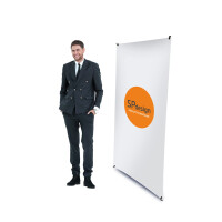 X-BANNER napinany 80 x 180 cm z wydrukiem i torbą