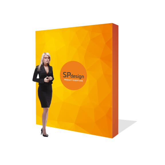 Ścianka reklamowa Hop-Up (3x3) prosta 226 cm x 226 cm z wydrukiem