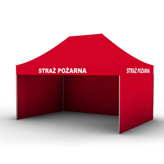 Namiot reklamowy dla STRAŻY POŻARNEJ 3x4,5m Namiot dla straży Namiot OSP