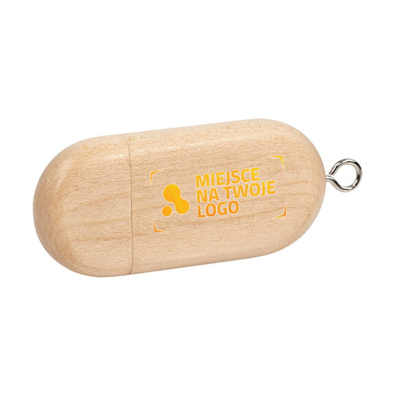 Drewniany pendrive USB z nadrukiem pełnokolorowym UV